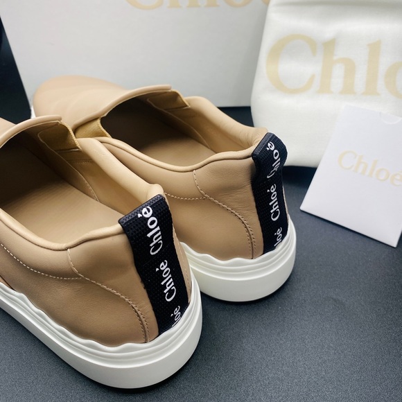 Chloe Women’s Lauren Slip-On Sneakers Size 7 NWB AUTHENTIC - Picture 4 of 10